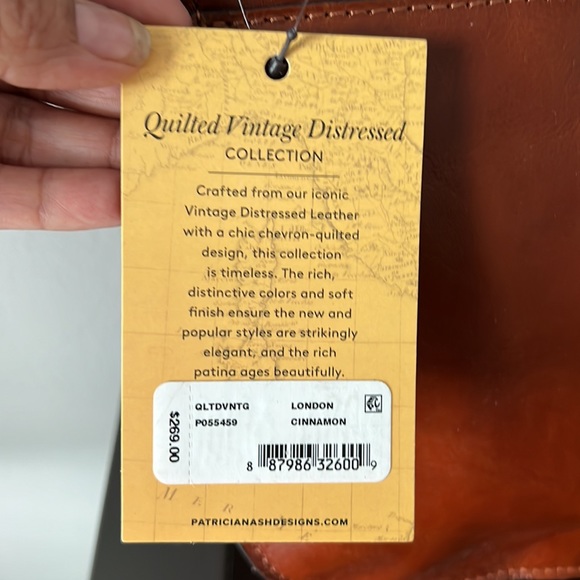 Patricia Nash Saddle Leather bag: Color Tan - Picture 7 of 10